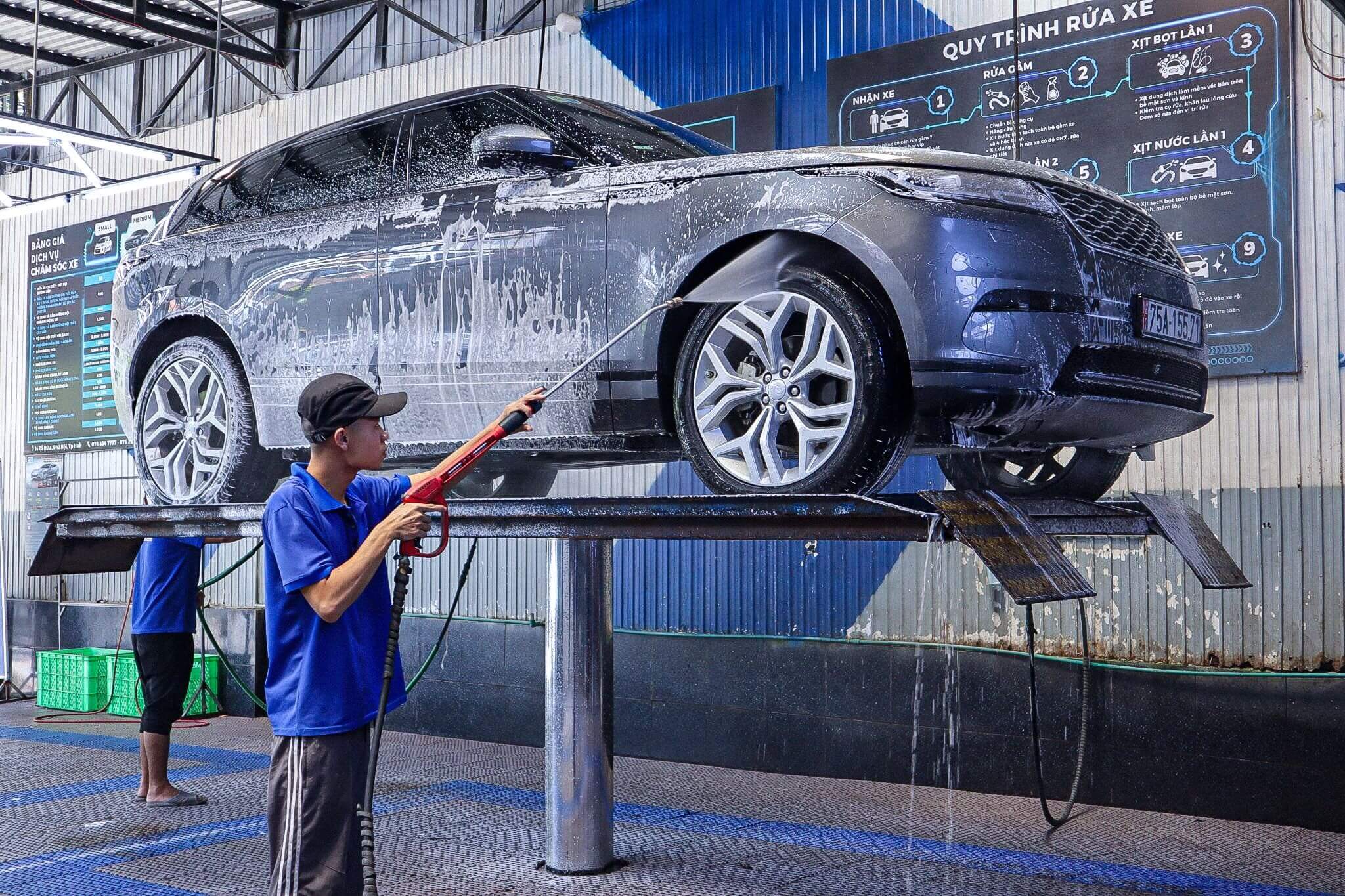 cach rua khoang may o to