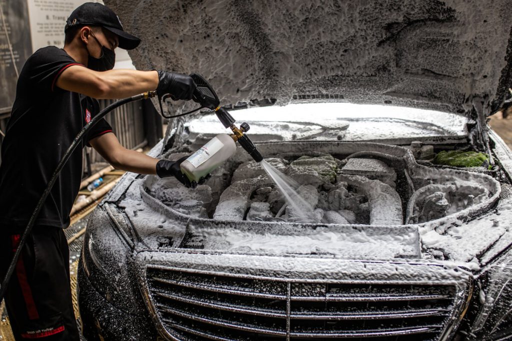 cach rua khoang may o to