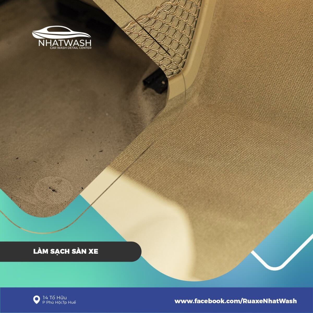 ve sinh noi that xe o to hue