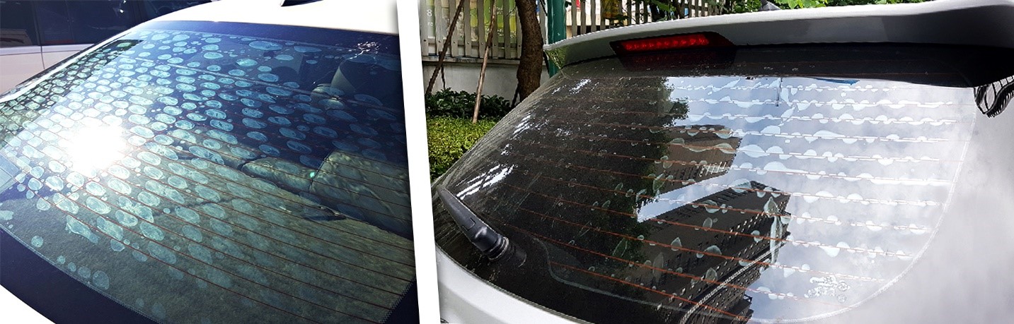 Hiện tượng nổi bóng khi sử dụng phim cách nhiệt giả, kém chất lượng