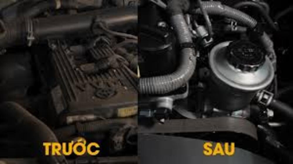 cách vệ sinh khoang máy ô tô
